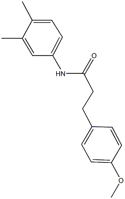 N-(3,4-dimethylphenyl)-3-(4-methoxyphenyl)propanamide Struktur