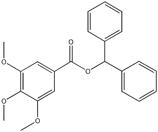 benzhydryl 3,4,5-trimethoxybenzoate Struktur