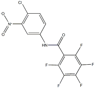 N-{4-chloro-3-nitrophenyl}-2,3,4,5,6-pentafluorobenzamide Struktur