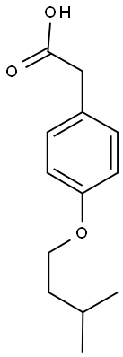 [4-(isopentyloxy)phenyl]acetic acid Struktur