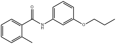 2-methyl-N-(3-propoxyphenyl)benzamide Struktur