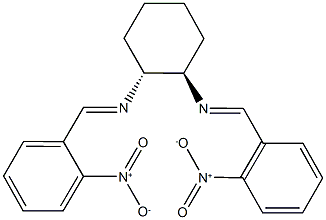 N~1~,N~2~-bis(2-nitrobenzylidene)-1,2-cyclohexanediamine Struktur