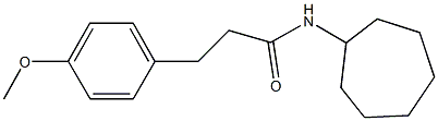 N-cycloheptyl-3-(4-methoxyphenyl)propanamide Struktur