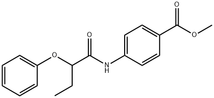 methyl 4-[(2-phenoxybutanoyl)amino]benzoate Struktur