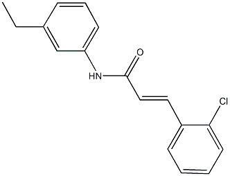 3-(2-chlorophenyl)-N-(3-ethylphenyl)acrylamide Struktur