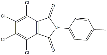 4,5,6,7-tetrachloro-2-(4-methylphenyl)-1H-isoindole-1,3(2H)-dione Struktur