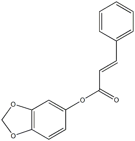 1,3-benzodioxol-5-yl 3-phenylacrylate Struktur