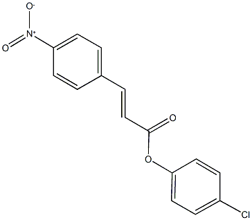 4-chlorophenyl 3-{4-nitrophenyl}acrylate Struktur