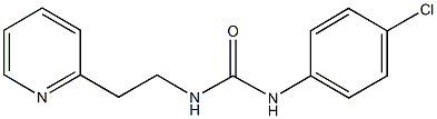 N-(4-chlorophenyl)-N'-[2-(2-pyridinyl)ethyl]urea Struktur