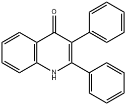 2,3-diphenyl-4(1H)-quinolinone Struktur