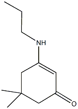 5,5-dimethyl-3-(propylamino)-2-cyclohexen-1-one Struktur