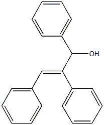 1,2,3-triphenyl-2-propen-1-ol Struktur