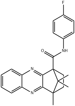 N-(4-fluorophenyl)-12,15,15-trimethyl-3,10-diazatetracyclo[10.2.1.0~2,11~.0~4,9~]pentadeca-2(11),3,5,7,9-pentaene-1-carboxamide Struktur