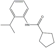 N-(2-isopropylphenyl)cyclopentanecarboxamide Struktur