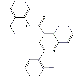 N-(2-isopropylphenyl)-2-(2-methylphenyl)-4-quinolinecarboxamide Struktur