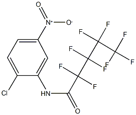 N-{2-chloro-5-nitrophenyl}-2,2,3,3,4,4,5,5,5-nonafluoropentanamide Struktur