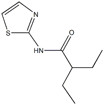 2-ethyl-N-(1,3-thiazol-2-yl)butanamide Struktur