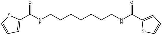 N-{7-[(2-thienylcarbonyl)amino]heptyl}-2-thiophenecarboxamide Struktur