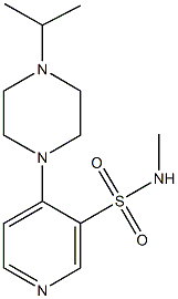 4-(4-isopropyl-1-piperazinyl)-N-methyl-3-pyridinesulfonamide Struktur