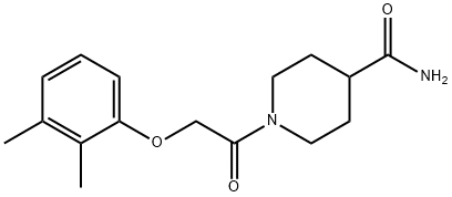 1-[(2,3-dimethylphenoxy)acetyl]-4-piperidinecarboxamide Struktur