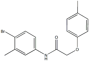 N-(4-bromo-3-methylphenyl)-2-(4-methylphenoxy)acetamide Struktur