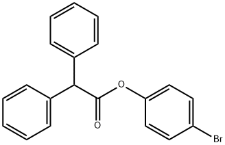 4-bromophenyl diphenylacetate Struktur