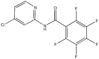 N-(4-chloro-2-pyridinyl)-2,3,4,5,6-pentafluorobenzamide Struktur