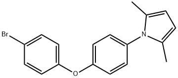 1-[4-(4-bromophenoxy)phenyl]-2,5-dimethyl-1H-pyrrole Struktur