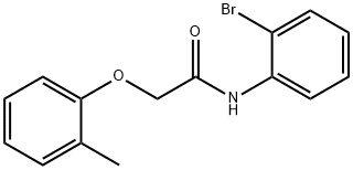 N-(2-bromophenyl)-2-(2-methylphenoxy)acetamide Struktur