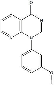 1-(3-methoxyphenyl)pyrido[2,3-d]pyrimidin-4(1H)-one Struktur