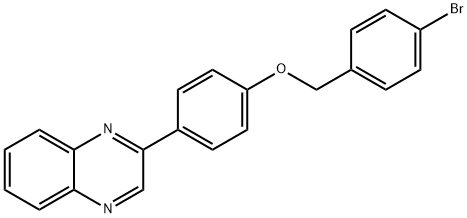 4-bromobenzyl 4-(2-quinoxalinyl)phenyl ether Struktur