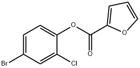 4-bromo-2-chlorophenyl 2-furoate Struktur