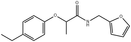 2-(4-ethylphenoxy)-N-(2-furylmethyl)propanamide Struktur