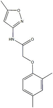 2-(2,4-dimethylphenoxy)-N-(5-methyl-3-isoxazolyl)acetamide Struktur