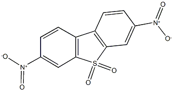 3,7-dinitrodibenzo[b,d]thiophene 5,5-dioxide Struktur