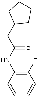 2-cyclopentyl-N-(2-fluorophenyl)acetamide Struktur