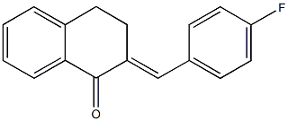 2-(4-fluorobenzylidene)-3,4-dihydro-1(2H)-naphthalenone Struktur