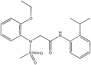 2-[2-ethoxy(methylsulfonyl)anilino]-N-(2-isopropylphenyl)acetamide Struktur