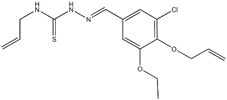 4-(allyloxy)-3-chloro-5-ethoxybenzaldehyde N-allylthiosemicarbazone Struktur