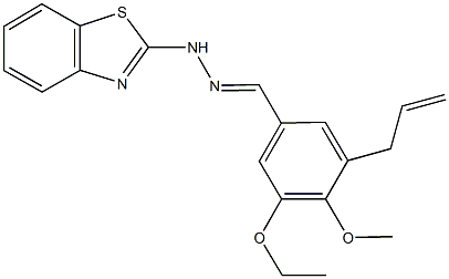 3-allyl-5-ethoxy-4-methoxybenzaldehyde 1,3-benzothiazol-2-ylhydrazone Struktur