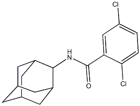 N-(2-adamantyl)-2,5-dichlorobenzamide Struktur