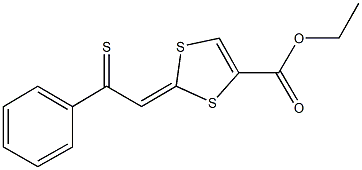 ethyl 2-(2-phenyl-2-thioxoethylidene)-1,3-dithiole-4-carboxylate Struktur