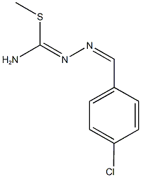 methyl N'-(4-chlorobenzylidene)hydrazonothiocarbamate Struktur