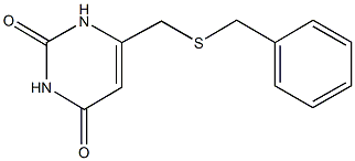 6-[(benzylsulfanyl)methyl]-2,4(1H,3H)-pyrimidinedione Struktur