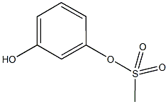 3-hydroxyphenyl methanesulfonate Struktur