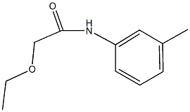 2-ethoxy-N-(3-methylphenyl)acetamide Struktur