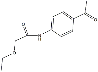 N-(4-acetylphenyl)-2-ethoxyacetamide Struktur