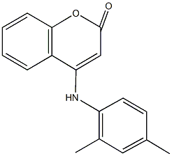 4-(2,4-dimethylanilino)-2H-chromen-2-one Struktur