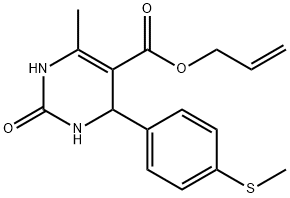 allyl 6-methyl-4-[4-(methylsulfanyl)phenyl]-2-oxo-1,2,3,4-tetrahydropyrimidine-5-carboxylate Struktur