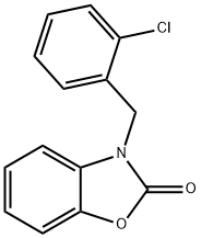 3-(2-chlorobenzyl)-1,3-benzoxazol-2(3H)-one Struktur